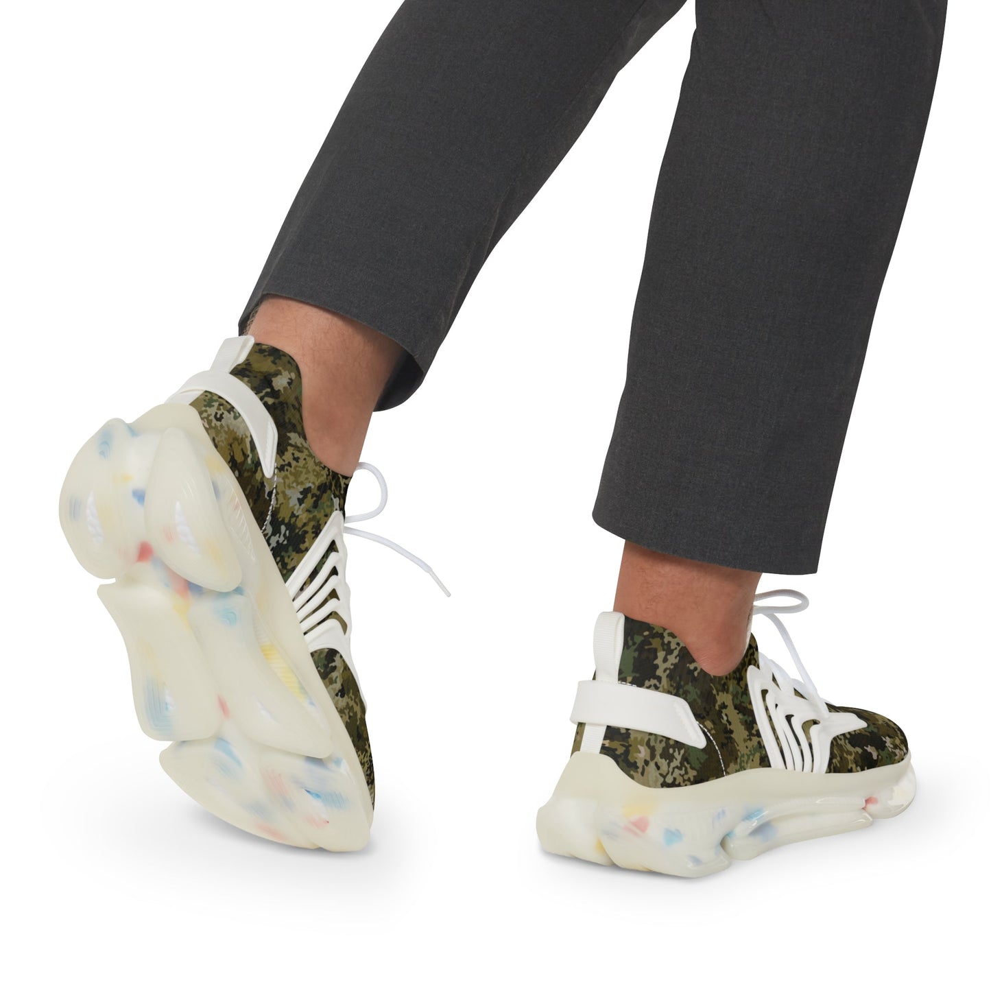 Sneakers Men's Mesh Camo by Mariu del Campo. - Mariu del Campo