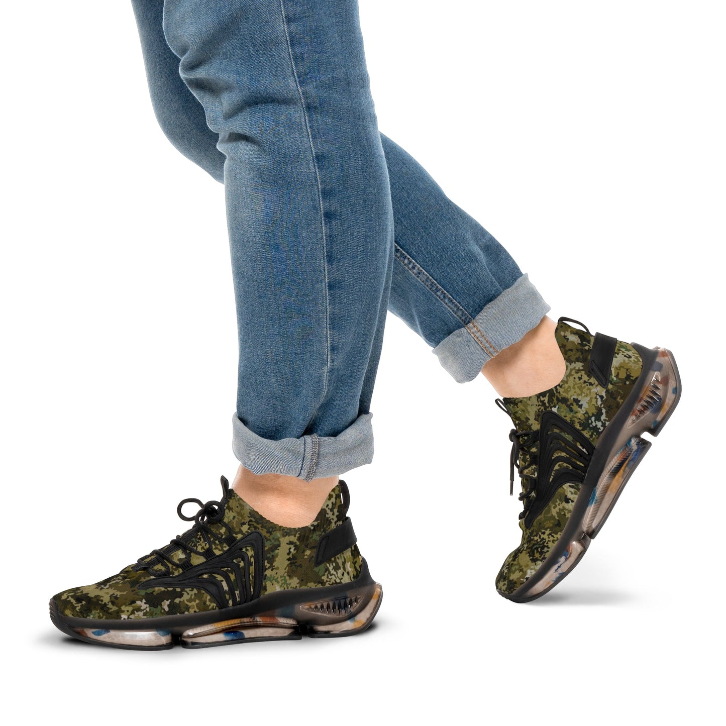 Sneakers Men's Mesh Camo by Mariu del Campo. - Mariu del Campo