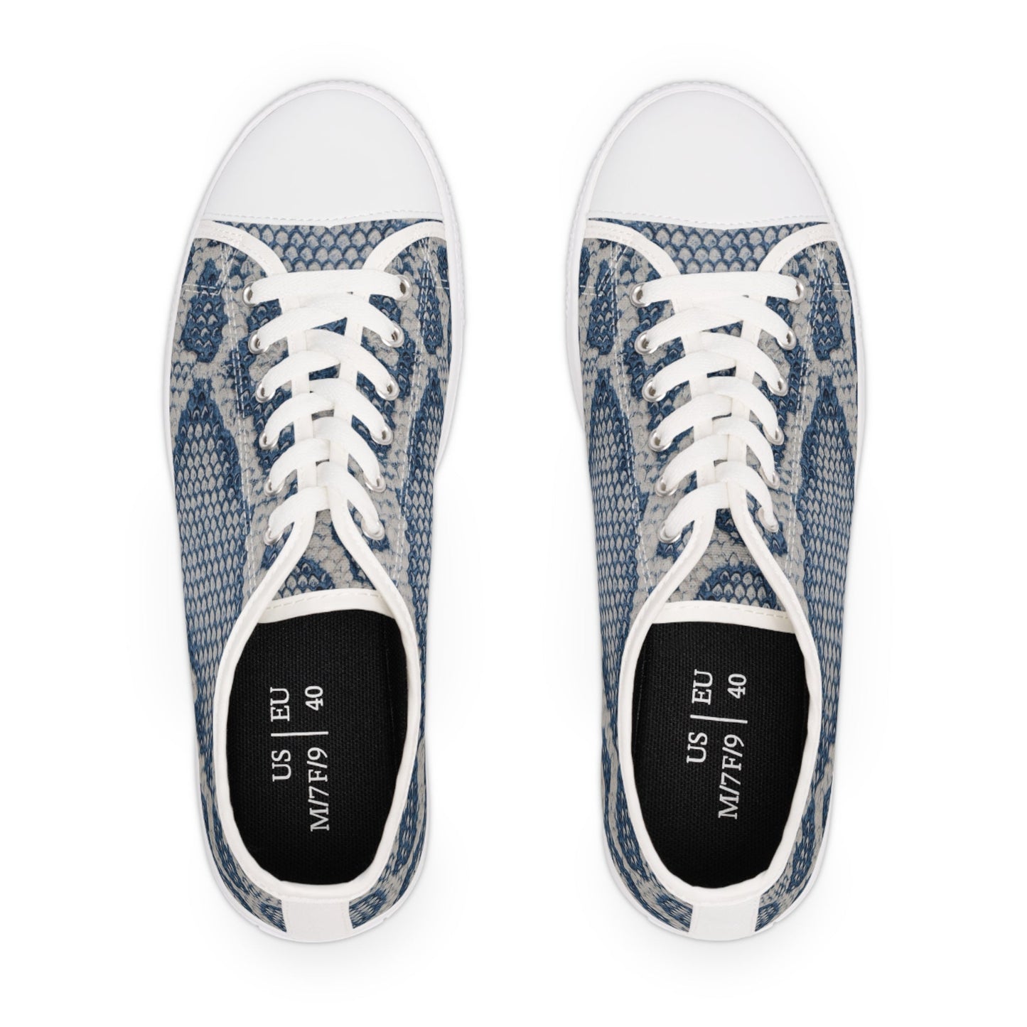 Sneakers Women's Low Top reptile by Mariu del Campo. - Mariu del Campo
