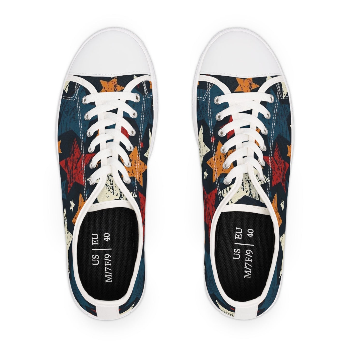 Sneakers Women's Low Top stars by Mariu del Campo. - Mariu del Campo