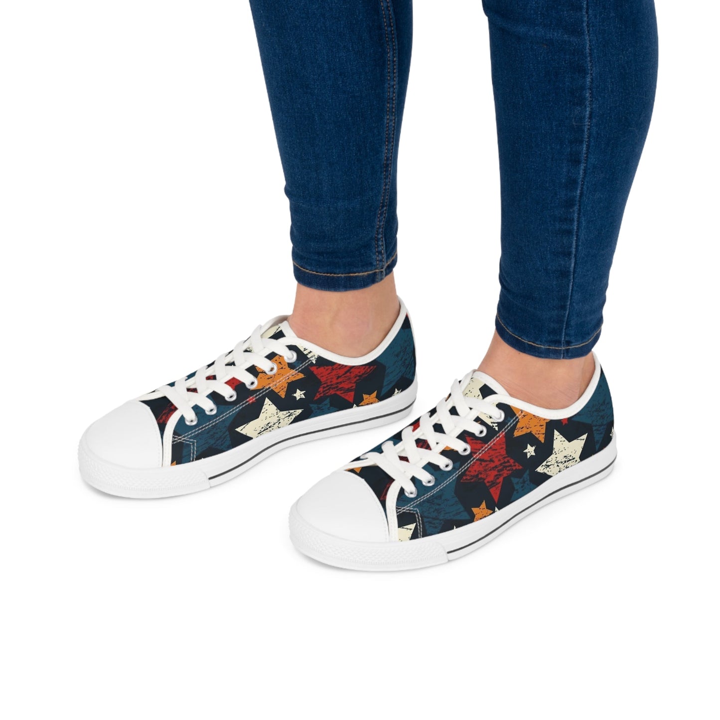 Sneakers Women's Low Top stars by Mariu del Campo. - Mariu del Campo