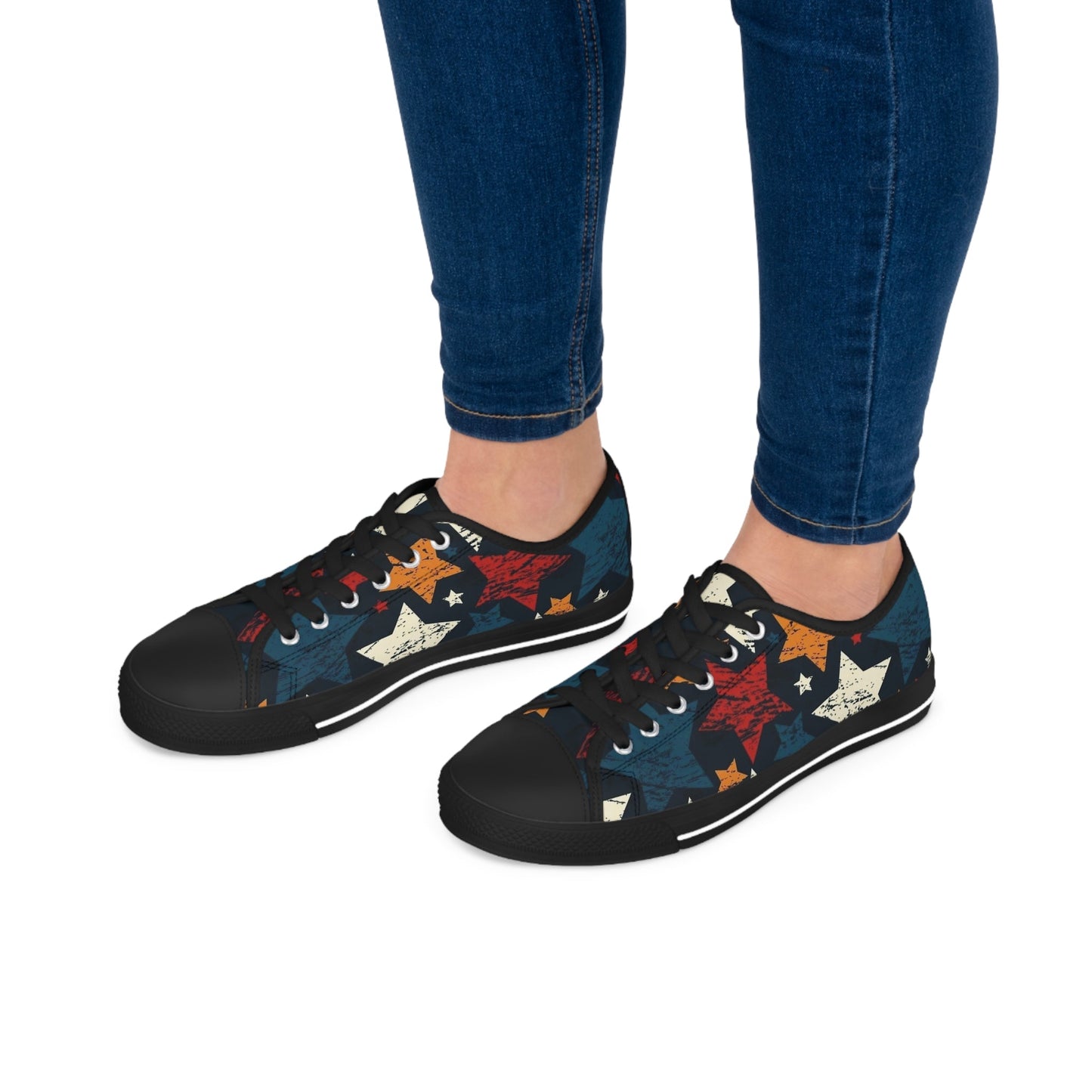 Sneakers Women's Low Top stars by Mariu del Campo. - Mariu del Campo