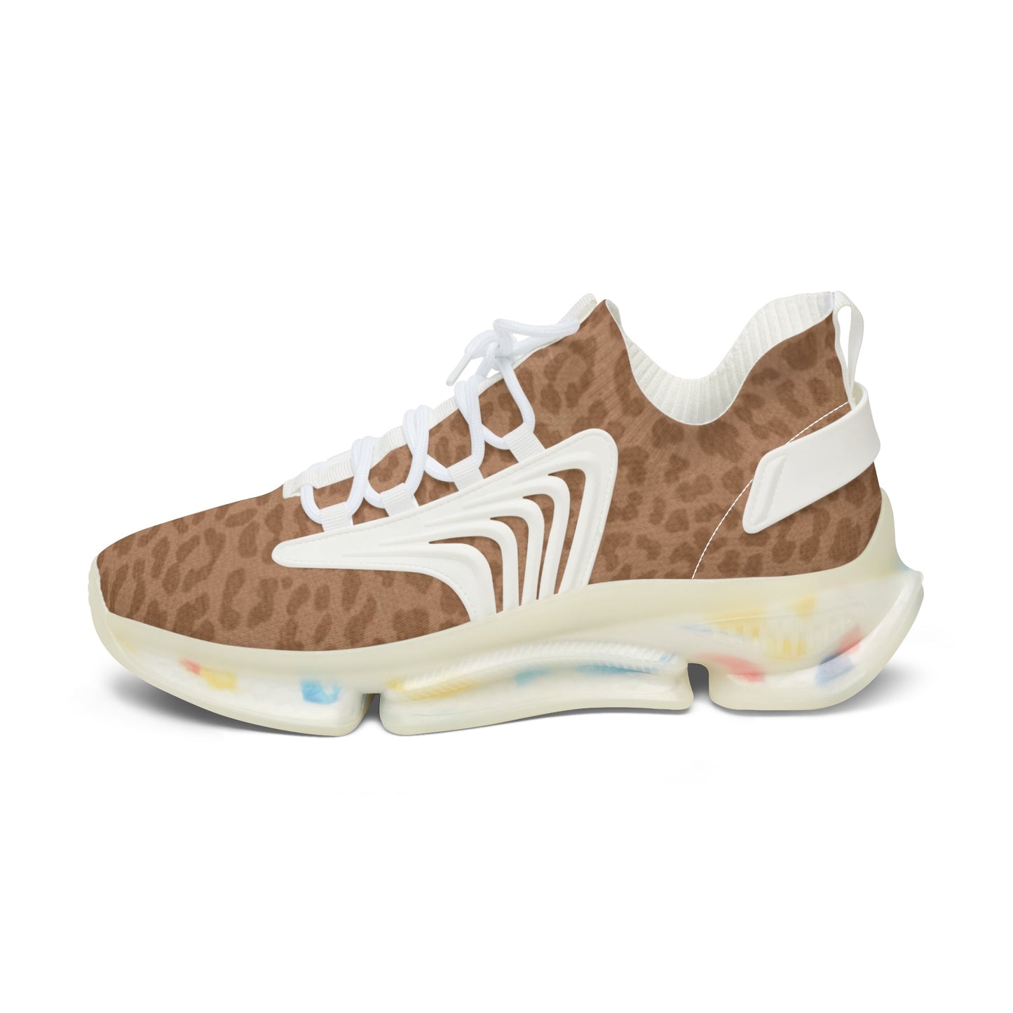 Sneakers Women's Mesh brown leopard by Mariu del Campo. - Mariu del Campo