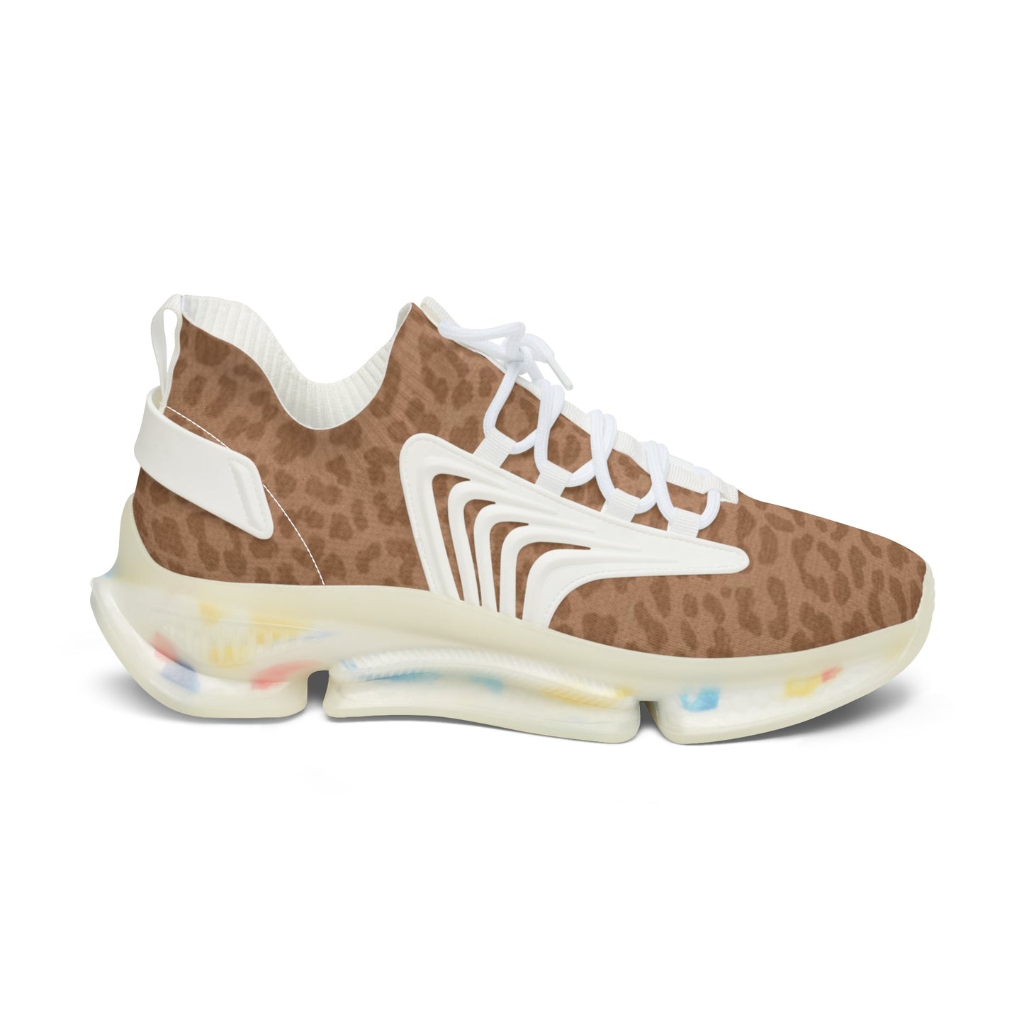 Sneakers Women's Mesh brown leopard by Mariu del Campo. - Mariu del Campo