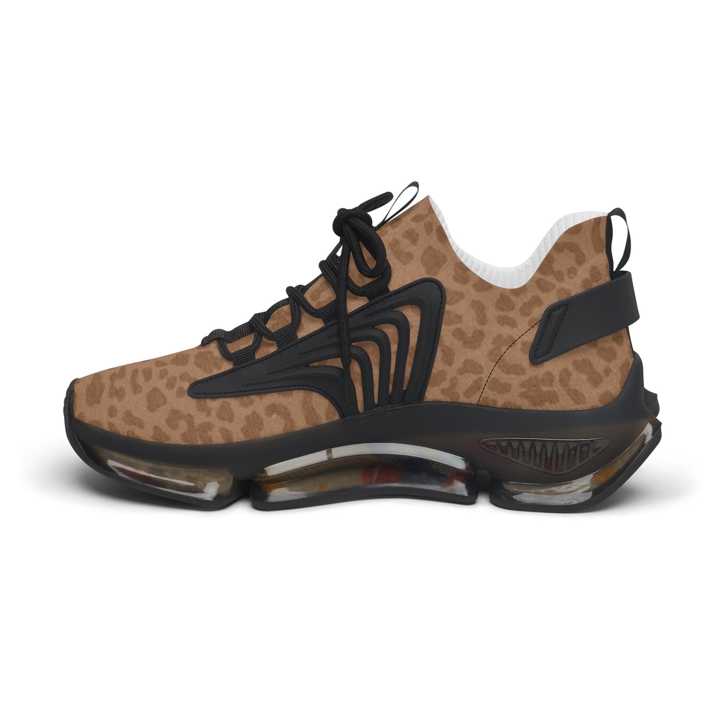 Sneakers Women's Mesh brown leopard by Mariu del Campo. - Mariu del Campo