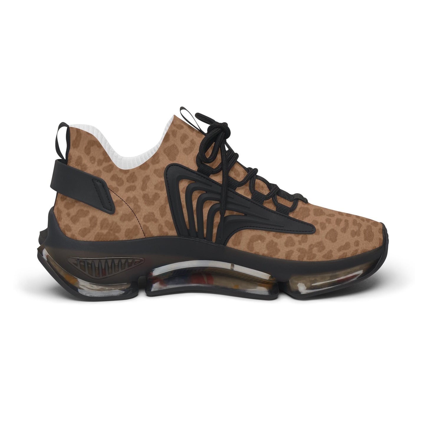 Sneakers Women's Mesh brown leopard by Mariu del Campo. - Mariu del Campo