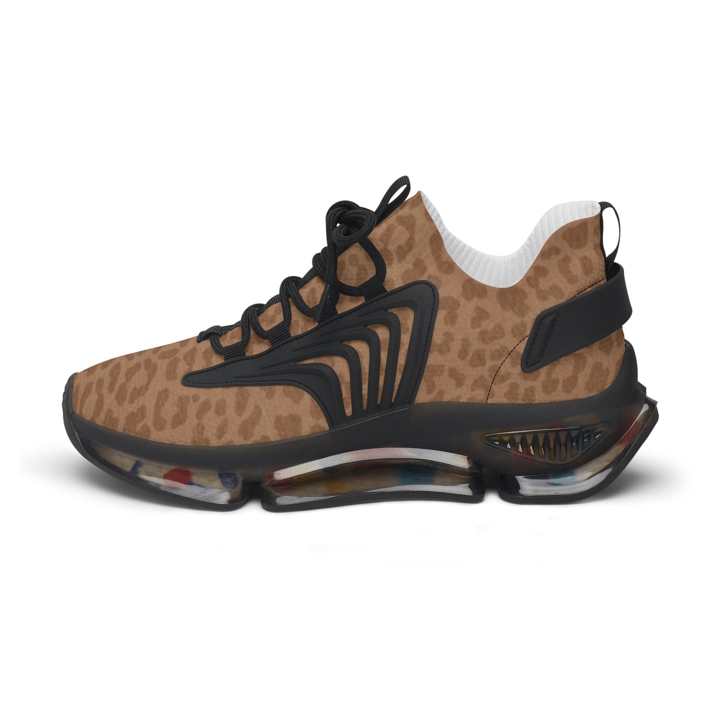 Sneakers Women's Mesh brown leopard by Mariu del Campo. - Mariu del Campo