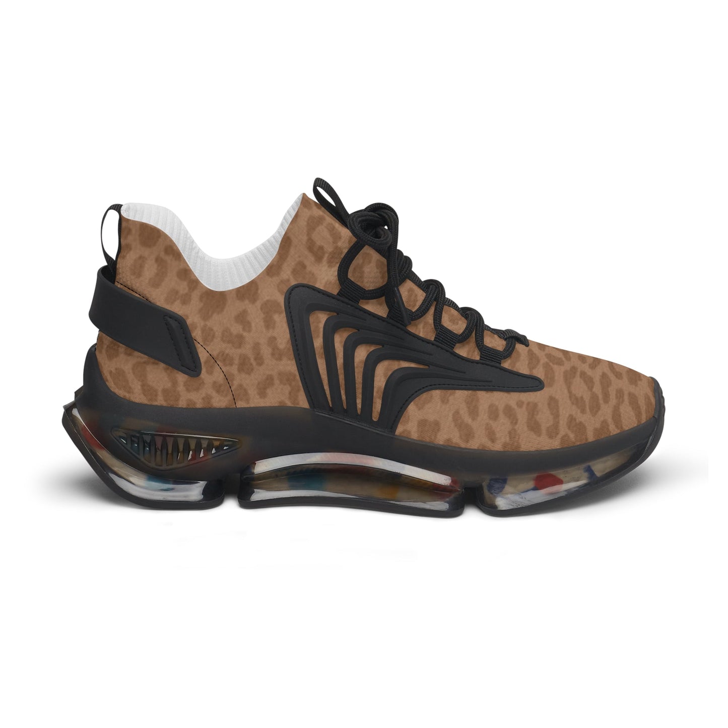 Sneakers Women's Mesh brown leopard by Mariu del Campo. - Mariu del Campo