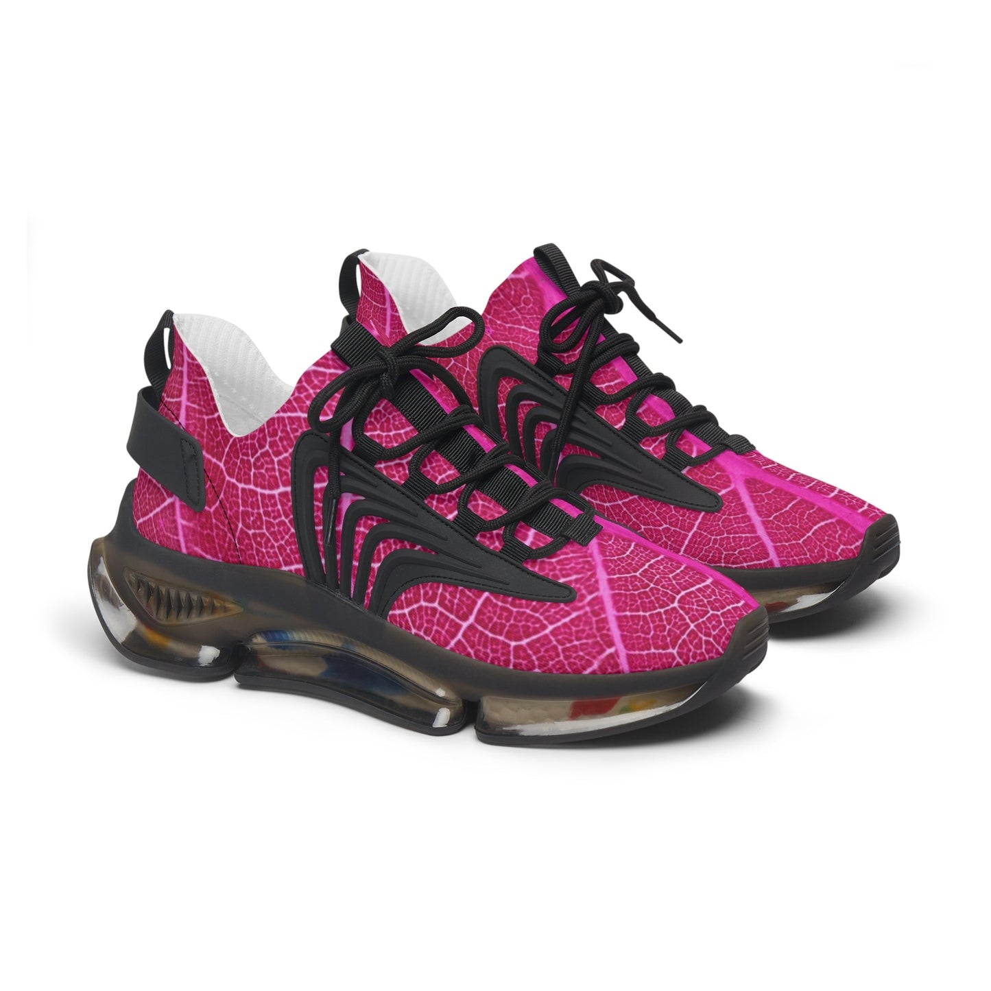 Sneakers Women's Mesh Leaf in pink by Mariu del Campo. - Mariu del Campo
