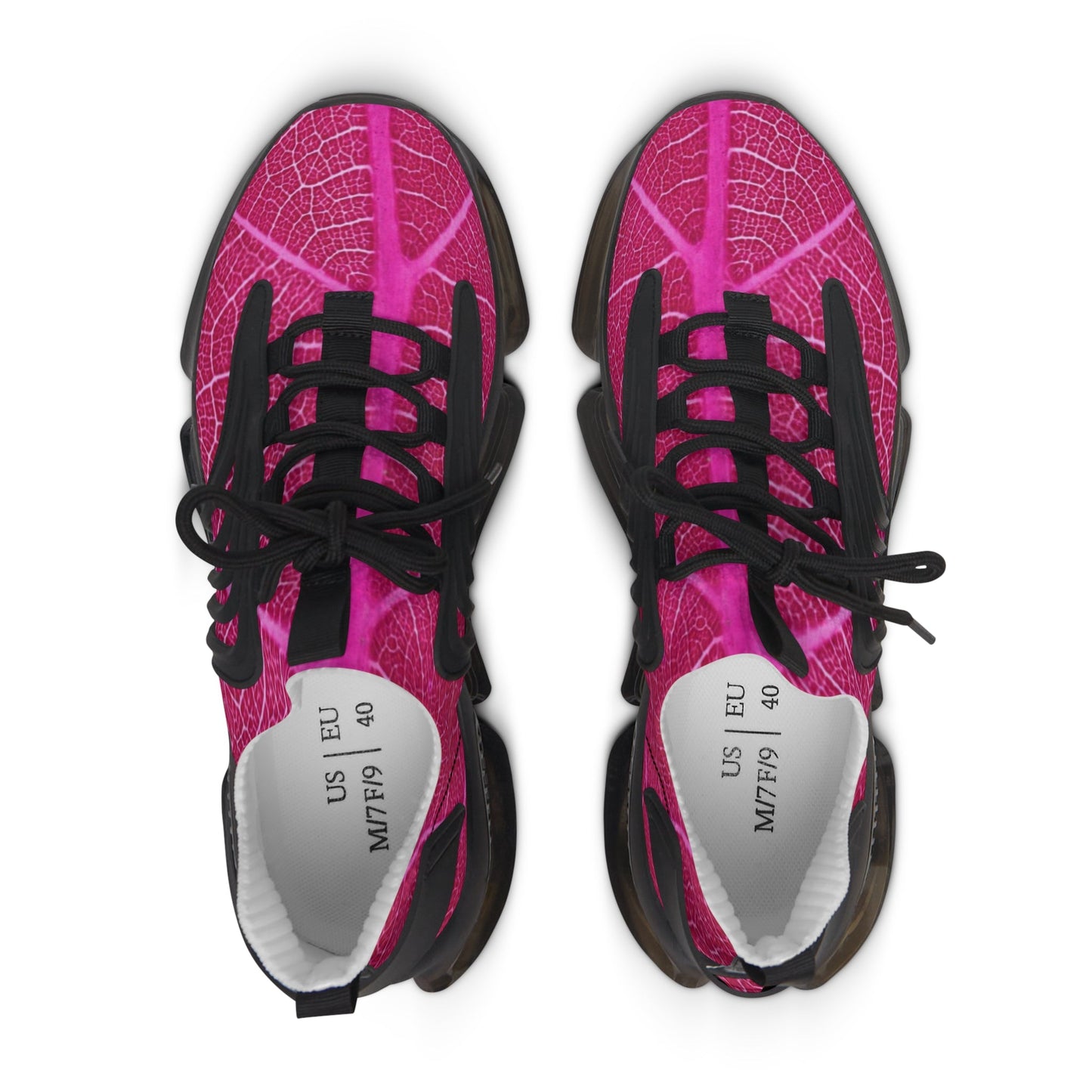 Sneakers Women's Mesh Leaf in pink by Mariu del Campo. - Mariu del Campo