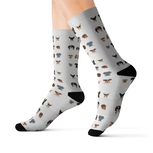 Socks dogs by Mariu del Campo. - Mariu del Campo
