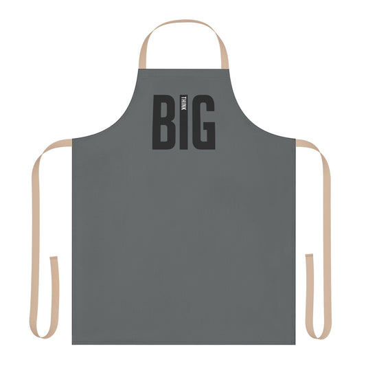 Apron Think Big by Mariu del Campo — white apron lifestyle kitchen shot
