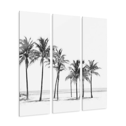 Triptych Acrylic Prints Palm Trees by Mariu del Campo. - Mariu del Campo