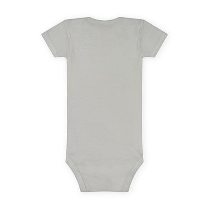 Baby Bodysuit Unisex Short Sleeve Stay Pawsitive — by Mariu del Campo