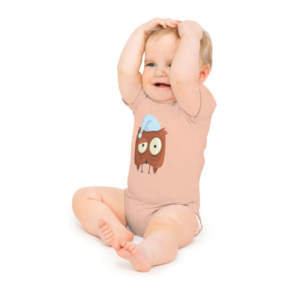Bodysuit Unisex Baby Short Sleeve Buo by Mariu del Campo.