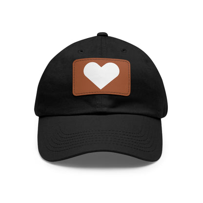 Hat with Leather Patch (Rectangle) love by Mariu del Campo.
