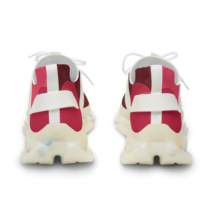 Sneakers unisex Mesh dark red by Mariu del Campo.