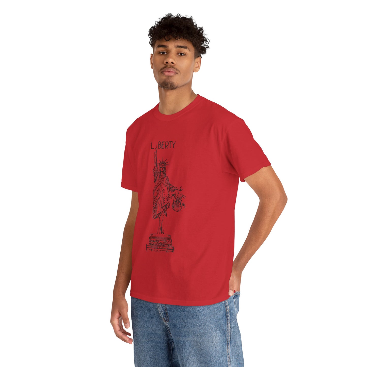 T-Shirt Statue of Liberty Unisex Cotton Tee by Mariu del Campo.