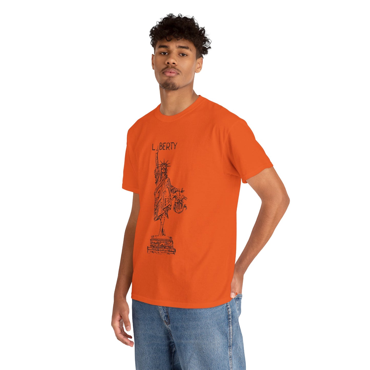 T-Shirt Statue of Liberty Unisex Cotton Tee by Mariu del Campo.
