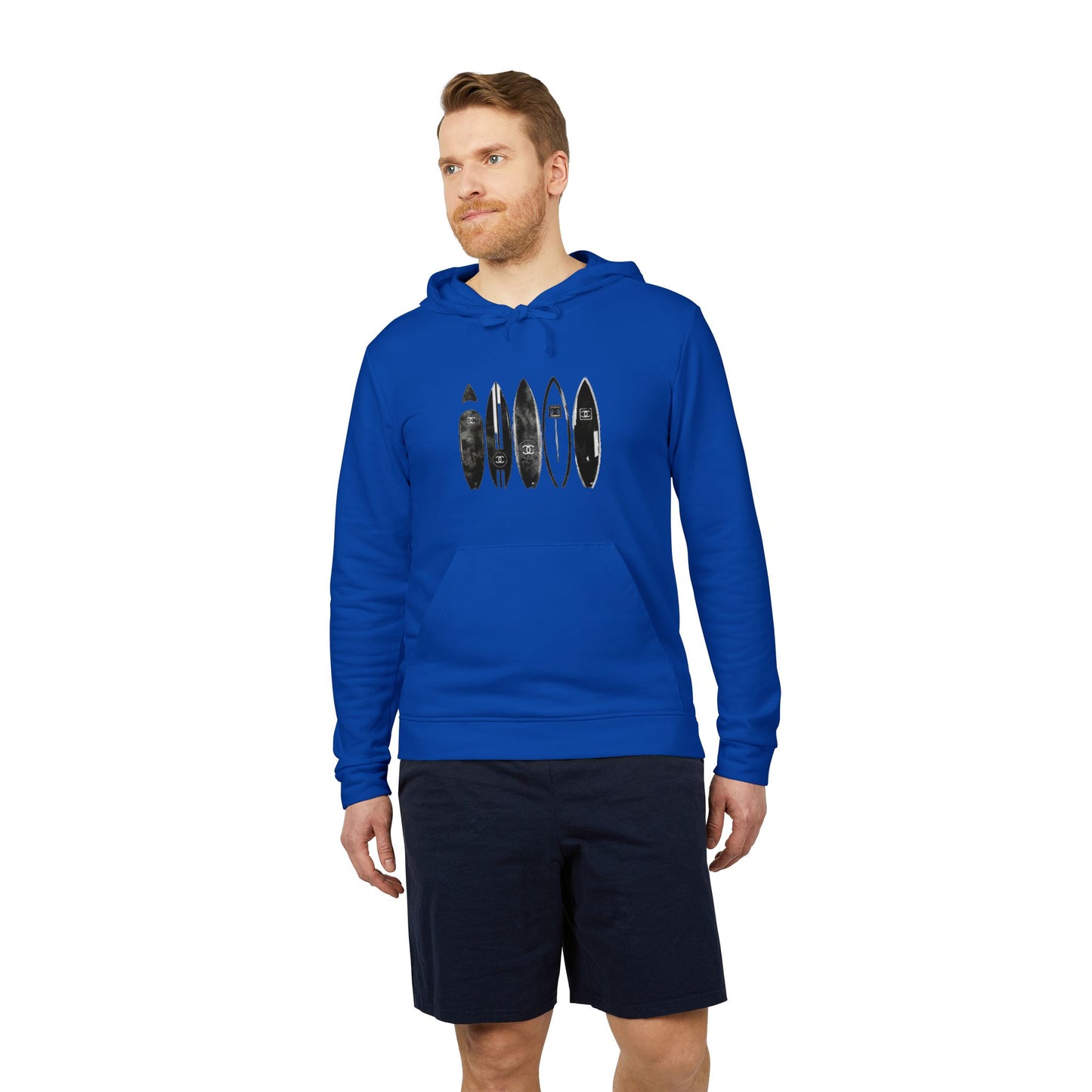 adidas® Unisex Fleece Hoodie Surf — by Mariu del Campo