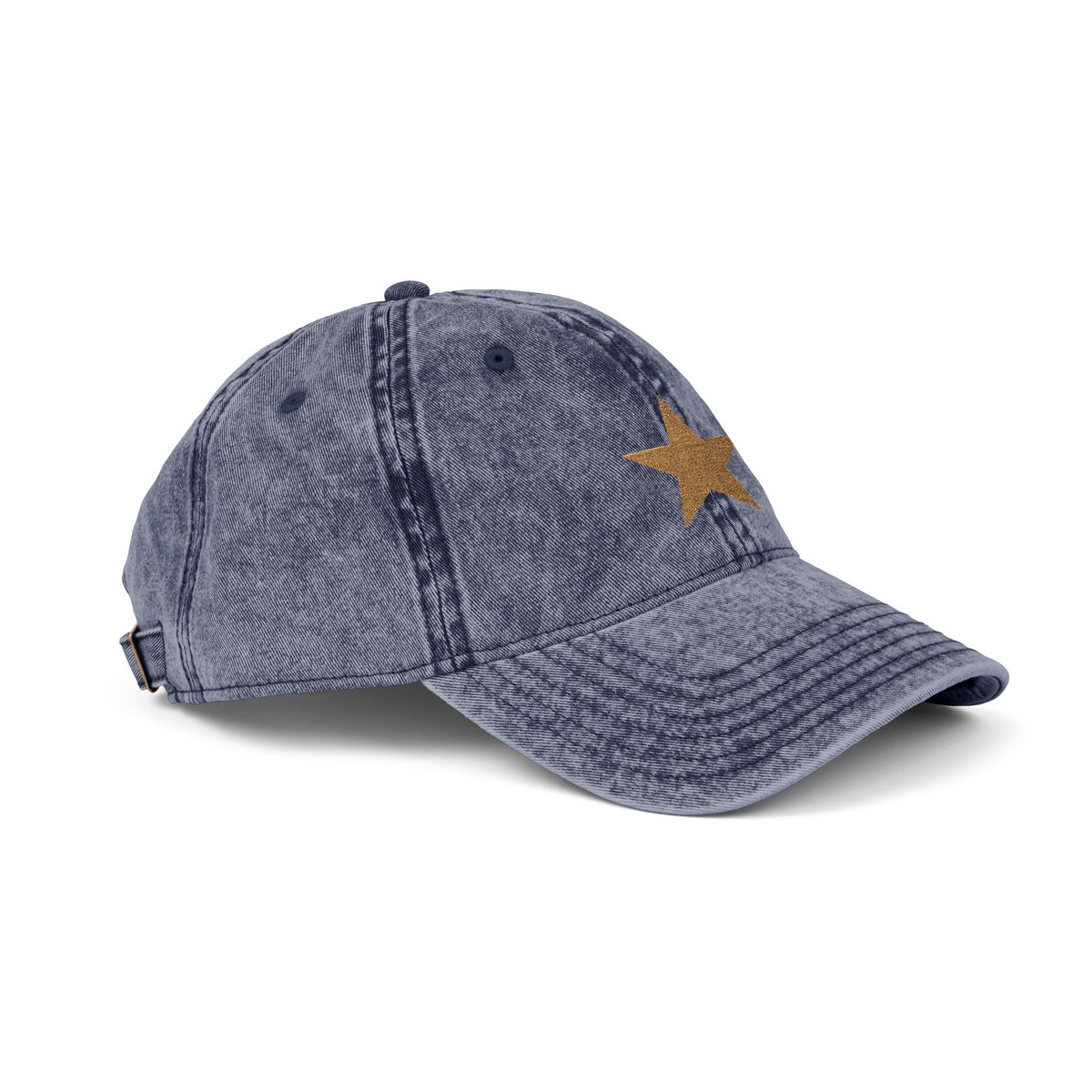 Hat Cap Vintage Golden Star Embroidered — by Mariu del Campo