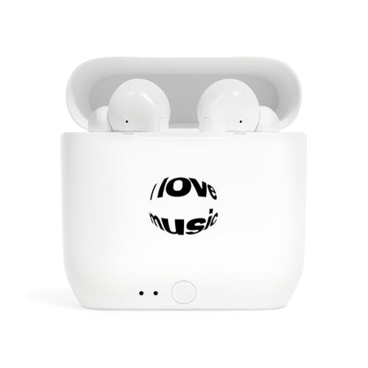Wireless Earbuds I Love Music — by Mariu del Campo