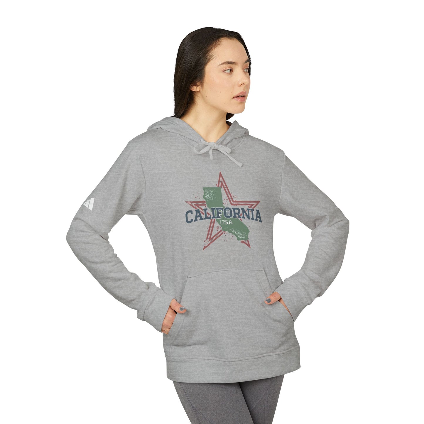adidas® Unisex Fleece Hoodie California — by Mariu del Campo
