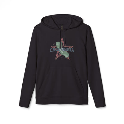 adidas® Unisex Fleece Hoodie California — by Mariu del Campo