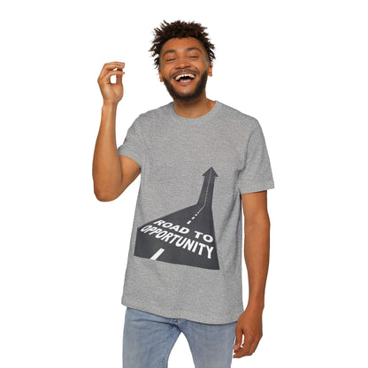 T-Shirt Unisex Road to Opportunity — Mariu del Campo