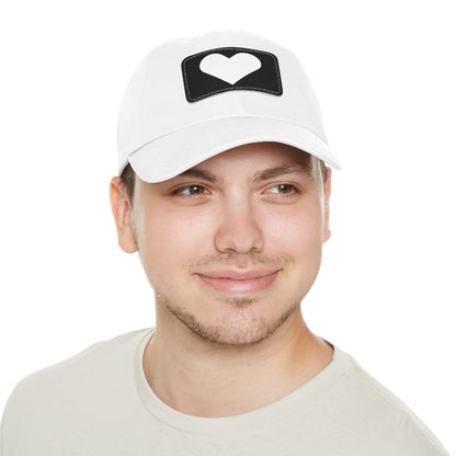 Hat with Leather Patch (Rectangle) love by Mariu del Campo.