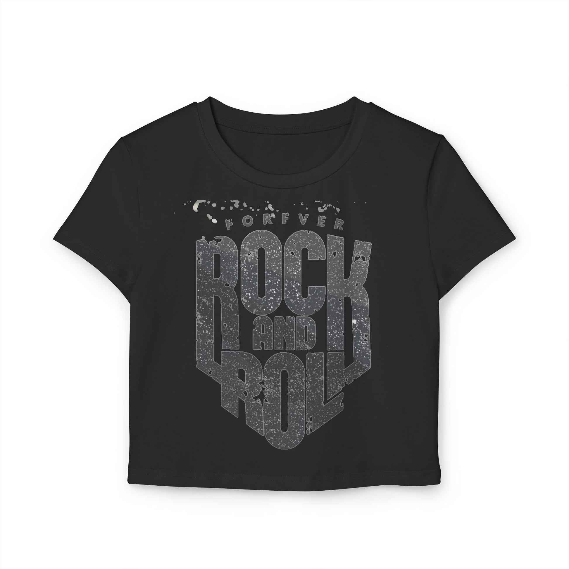 T-Shirt Women's Baby Rock and Roll by Mariu del Campo — light pink option front view