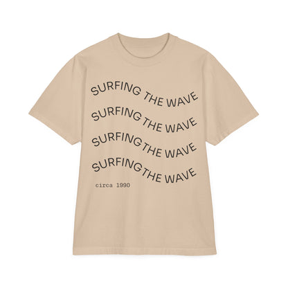 T-Shirt Surfing Wave Unisex by Mariu del Campo.