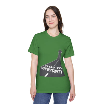 T-Shirt Unisex Road to Opportunity — Mariu del Campo