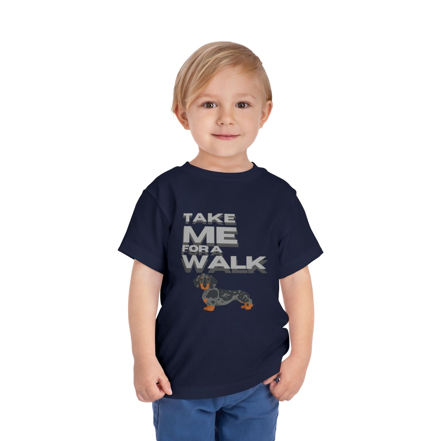 T-Shirt Toddler Short Sleeve Dachshund — by Mariu del Campo