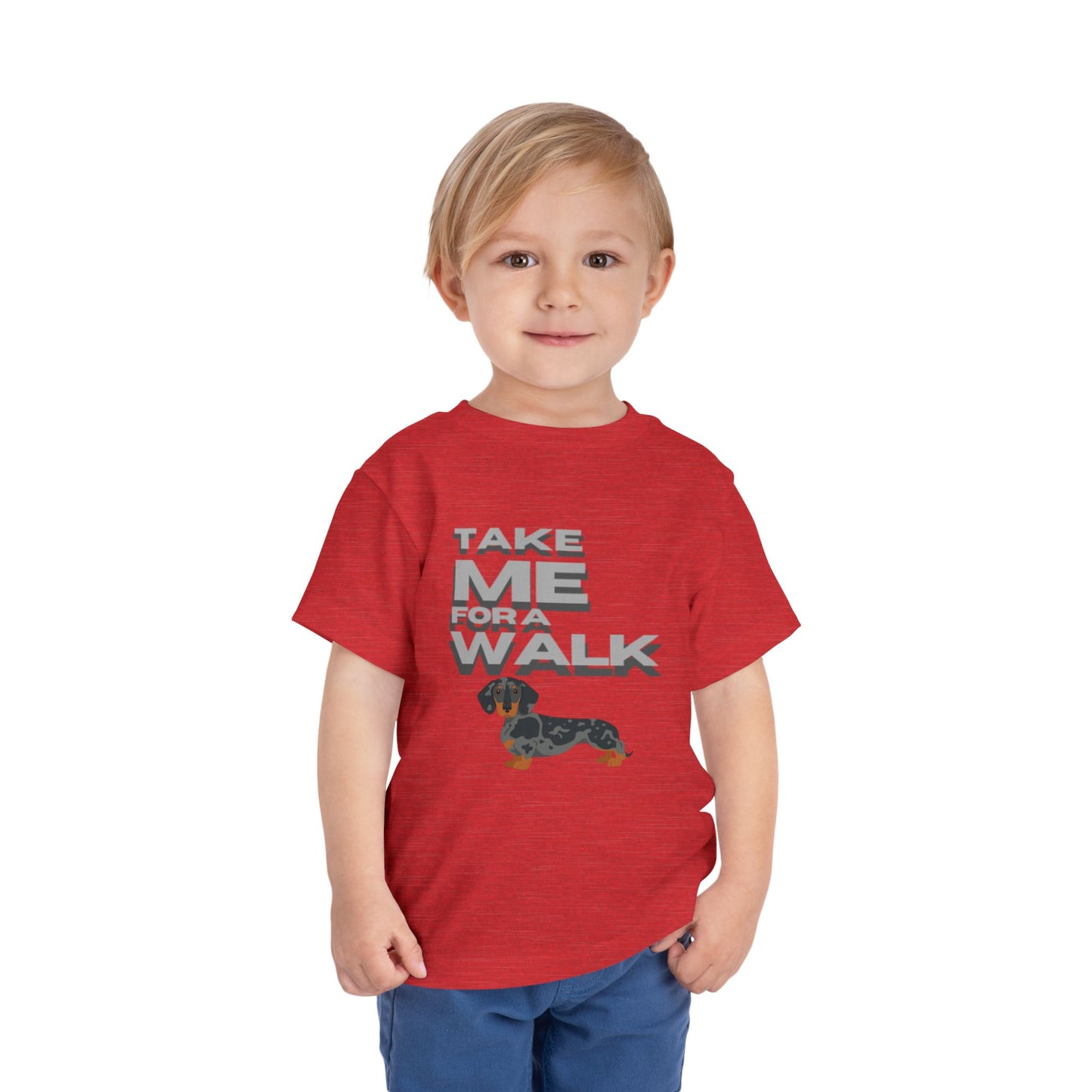 T-Shirt Toddler Short Sleeve Dachshund — by Mariu del Campo