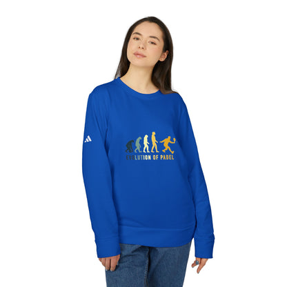 adidas® Unisex Fleece Crewneck Evolution of Padel — by Mariu del Campo