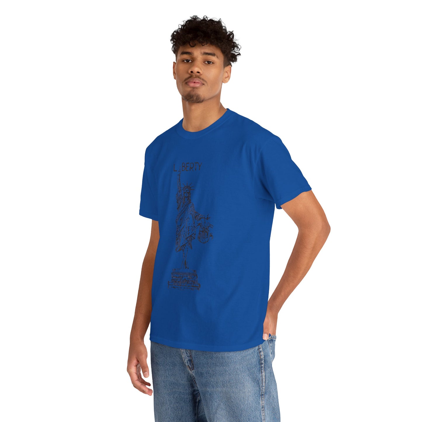 T-Shirt Statue of Liberty Unisex Cotton Tee by Mariu del Campo.