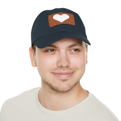 Hat with Leather Patch (Rectangle) love by Mariu del Campo.