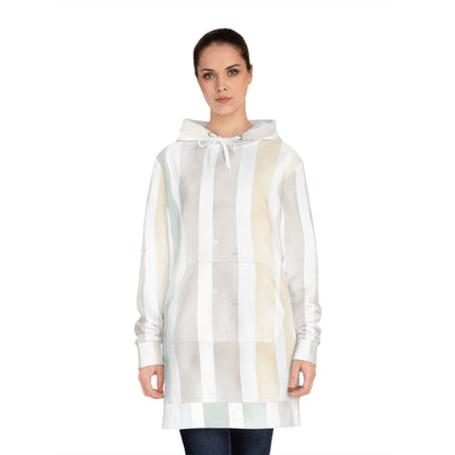Hoodie Dress Cozy Striped Women's — Mariu del Campo