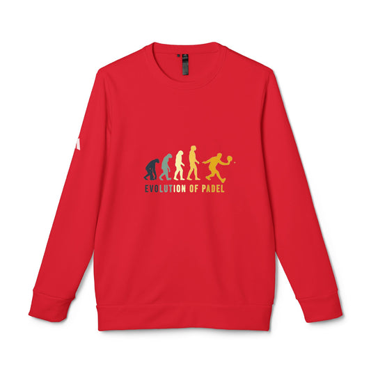 adidas® Unisex Fleece Crewneck Evolution of Padel — by Mariu del Campo