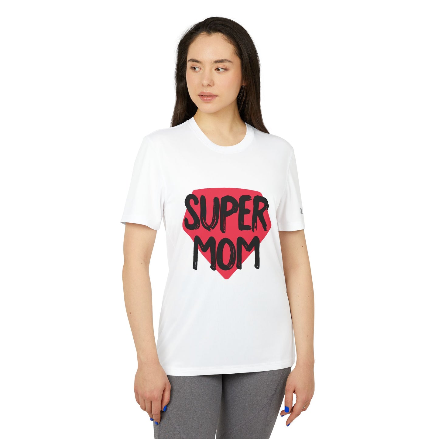 adidas® Unisex Sport T-shirt super mom by Mariu del Campo.