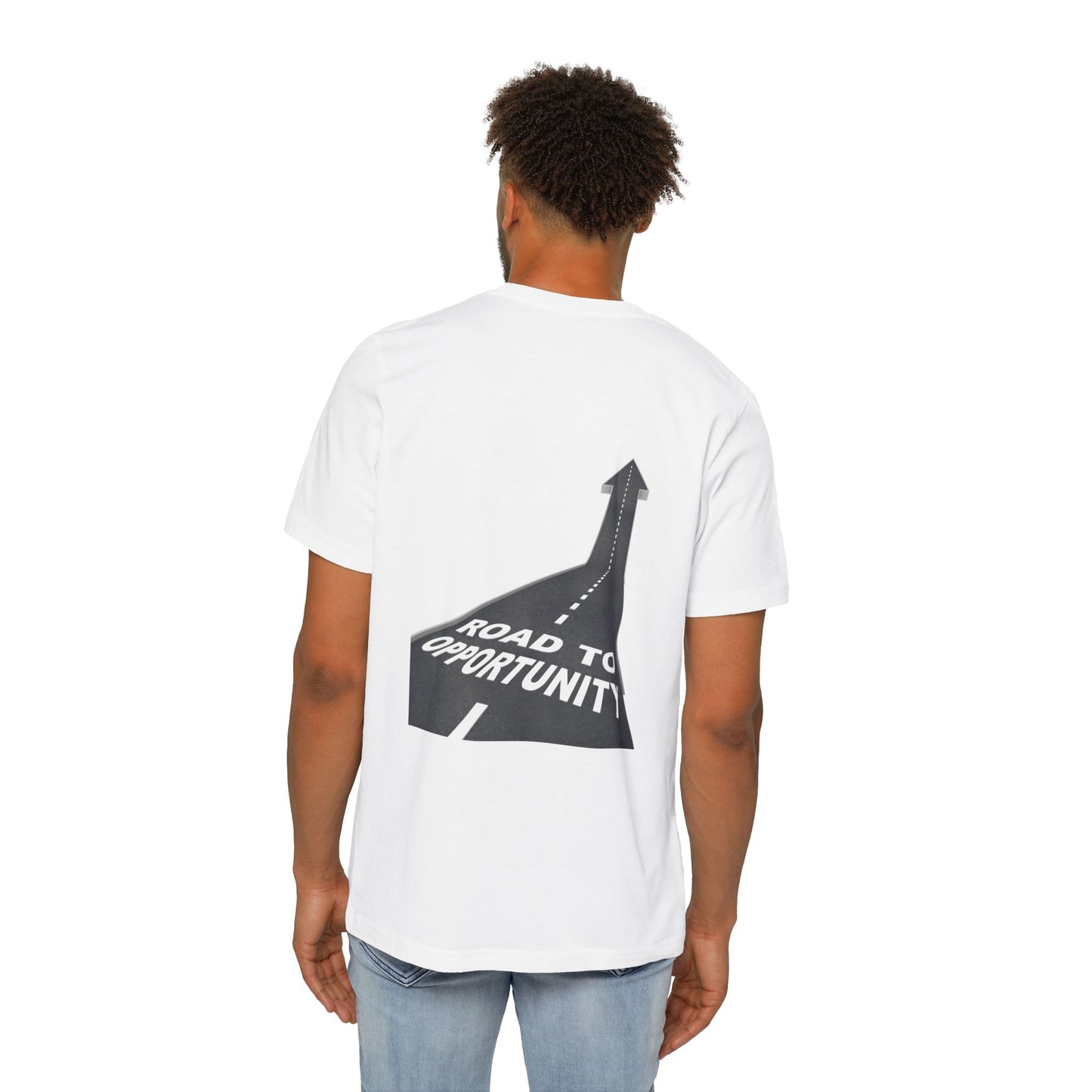 T-Shirt Unisex Road to Opportunity — Mariu del Campo