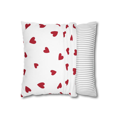 Pillowcase Spun Polyester Square heart by Mariu del Campo.