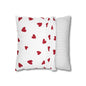 Pillowcase Spun Polyester Square heart by Mariu del Campo.