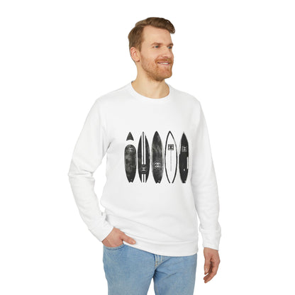 adidas® Unisex Fleece Crewneck Surf — by Mariu del Campo