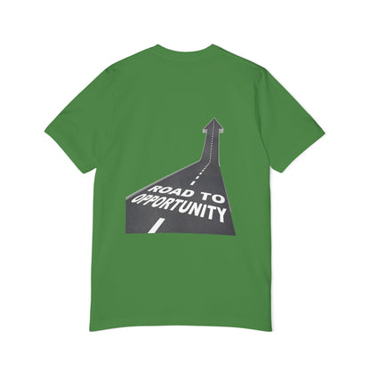 T-Shirt Unisex Road to Opportunity — Mariu del Campo
