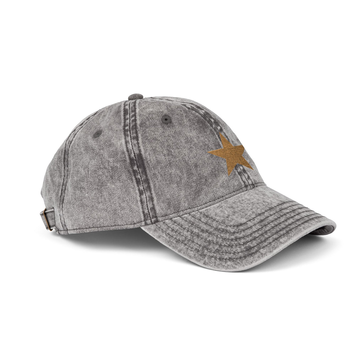 Hat Cap Vintage Golden Star Embroidered — by Mariu del Campo