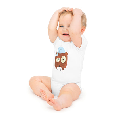 Bodysuit Unisex Baby Short Sleeve Buo by Mariu del Campo.