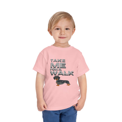 T-Shirt Toddler Short Sleeve Dachshund — by Mariu del Campo