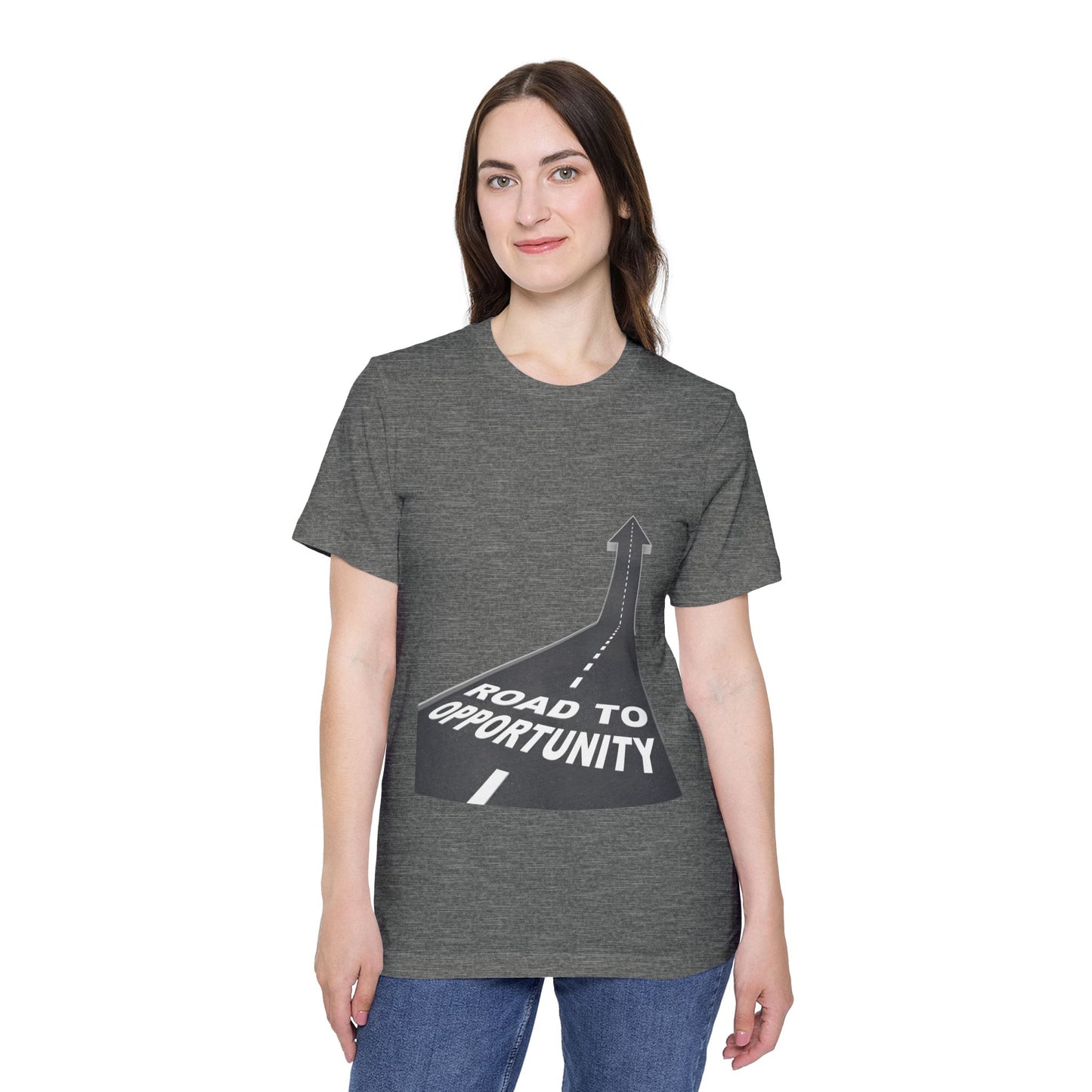 T-Shirt Unisex Road to Opportunity — Mariu del Campo